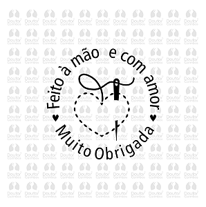 Feito a Mão com Amor - Muito Obrigada