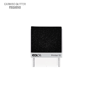 Carimbo Pequeno Glitter Preto