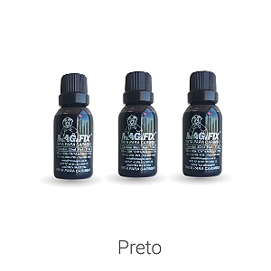 Tinta para carimbo Kit 3 Tintas Pretas