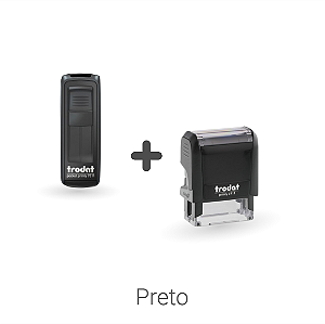 Carimbo médico Preto