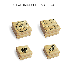 Kit 4 CARIMBOS CHEGUEI