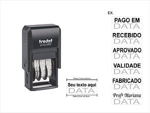 Carimbo Datador com Texto