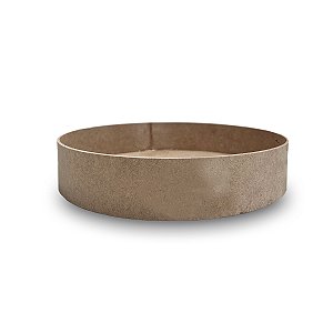 Bandeja Redonda MDF Cru S/ Alça - 30cm diam x 5cm