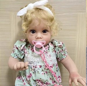 BEBÊ REBORN KIKY HIPER REALISTA COM COVINHAS BEBÊ REAL CABELO FIO A FIO  PRONTA ENTREGA - Maternidade Mundo Baby Reborn