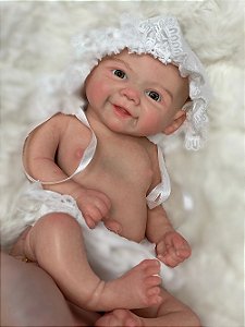 Bebê Reborn de Silicone Solido Rubia