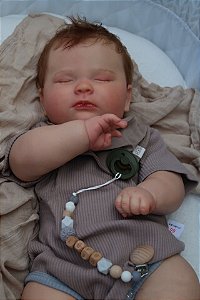 Boneca Bebê Reborn Corpinho de Silicone - Dondoquinha Reborn - Bebê Reborn