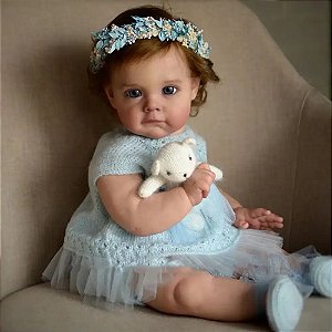 Boneca Bebê Reborn Corpinho de Silicone - Dondoquinha Reborn - Bebê Reborn