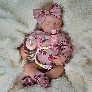 Bebê Reborn Kit Rosalie Realista Original