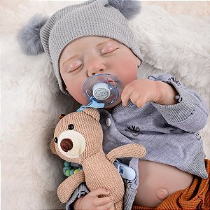Bebê Reborn de Silicone Macio Joaquim