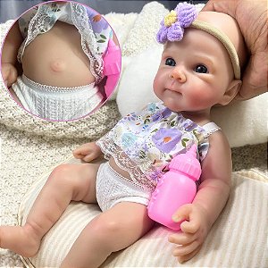 Bebê Reborn Silicone Solido Menina Rita