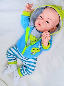 Bebê Reborn de Silicone Zequinha