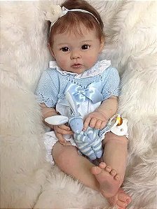 Bebê Reborn Menina Boneca Lolita Pode Dar Banho E Mamadeira - ShopJJ -  Brinquedos, Bebe Reborn e Utilidades