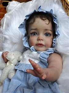 Boneca Bebe Reborn Laura Baby Larissa 45 cm e Corpo 100% Vinil