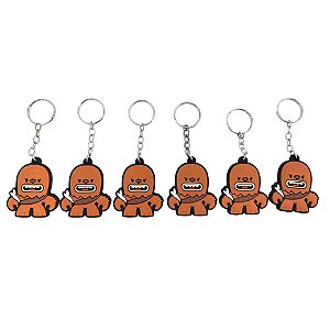 6 CHAVEIROS STAR WARS - CHEWBACCA