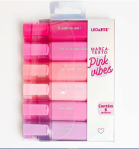 MARCA TEXTO PINK VIBES 6 CORES