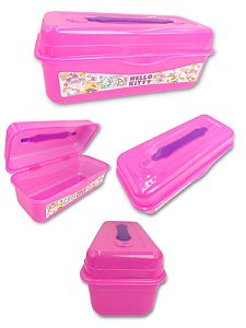 MALETINHA MULTIUSO COM DETALHES EM GLITTER HELLO KITTY - 1400 ML