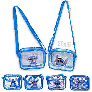 BOLSA CRISTAL PLASTICA STITCH - UNIDADE