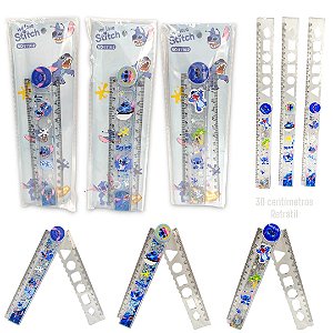 REGUA DOBRAVEL 30 CM -  STITCH- UNIDADE CORES DIVERSAS
