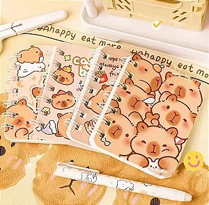 CADERNETA SPIRAL CAPIVARA LIVES - UNIDADE