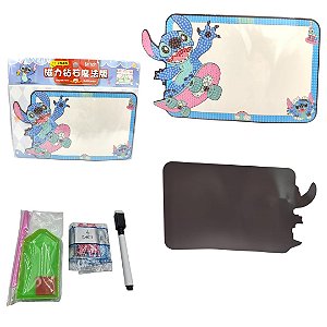 STITCH LOUSA MAGNETICA COM CANETA + PINTURA DIAMANTE