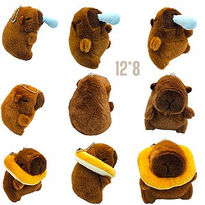 CHAVEIRO PELUCIA CAPIVARAS DIVERTIDAS!  MODELOS DIVERSOS
