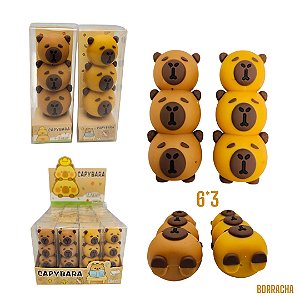 BORRACHA CAPIVARA 3 ROSTINHOS - UNIDADE