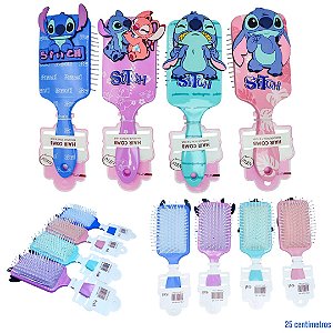 ESCOVA DE CABELO STITCH GRANDE - UNIDADE CORES DIVERSAS