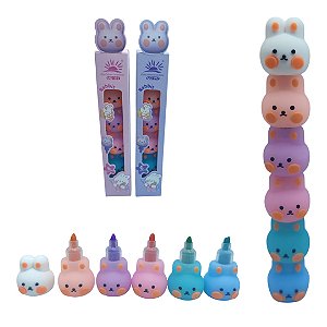 MARCA TEXTO TORRE MINI COELHINHOS ( MODELO TORRE) - UNIDADE