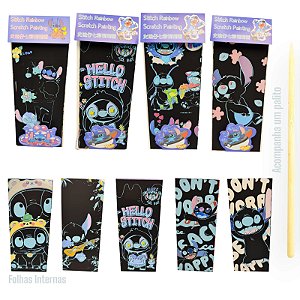 PAPEL MAGICO RISCA E RABISCA STITCH ( CARTELA COM 4 FOLHAS)