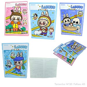 CADERNO CAPA MOLE LABUBU 40 FOLHAS - UNIDADE