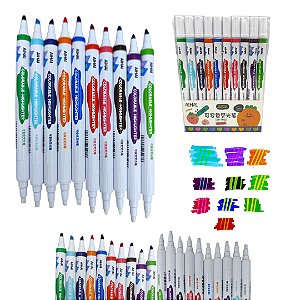 KIT 10 CORES CANETAS MÁGICAS - ( OTIMO PARA EFEITOS EM BOOBIE GOODS)