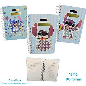 CADERNO CALCULADORA STITCH