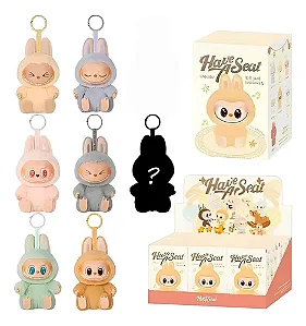 CHAVEIRO DE PELUCIA LABUBU/LAFUFU - COM CAIXINHA E SAQUINHO SURPRESA ( RÉPLICA)