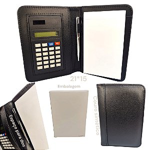 KIT PERFEITO DIA DOS PAIS! PORTA CARTAO/ BLOCO/ CANETA E CALCULADORA