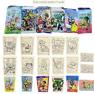 CARDS DE COLORIR - SELECIONAR PERSONAGENS / TEMAS