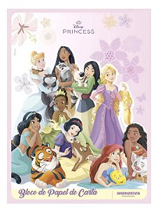 BLOCO 48 FLS PAPEL DE CARTA PRINCESAS