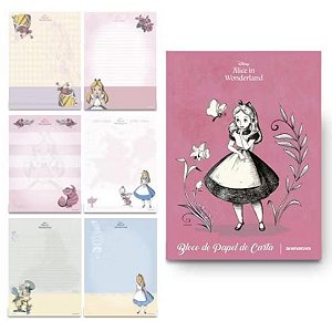 BLOCO 48 FLS PAPEL DE CARTA ALICE