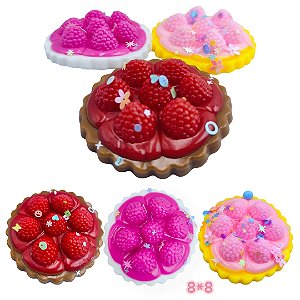 TABA SQUISHY TORTA FRAMBOESA- UNIDADE - CORES DIVERSAS
