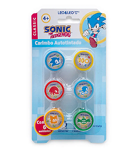 KIT 6 CARIMBOS SONIC