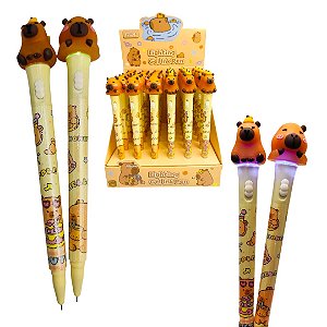 CANETA  CAPIVARA ROSTINHO LED