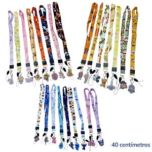 CORDÃO CRACHA PINGENTE DIVERSOS - ( ALEATÓRIOS)