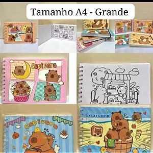 Livro de Colorir Capivara A4 - Tamanho grande