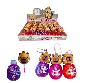 *GLOSS CHAVEIRINHO GLITTER CAPIVARA