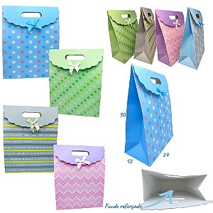 SACOLA COM LAÇO M - UNIDADE CORES DIVERSAS