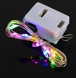 FIO DE LED PARA EMBALAGENS OU DECORAÇÃO - COLORIDO