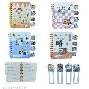 CADERNETA COM ABAS LOVELY FRIENDS - UN