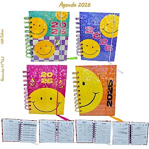 AGENDA 2026 EMOJIS HOLOGRÁFICO -UNIDADE