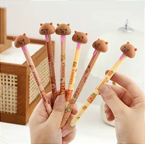 CANETA PUXA LINGUA CAPIVARA APAGÁVEL