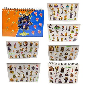CADERNO 400 ADESIVOS ZOOTOPIA
