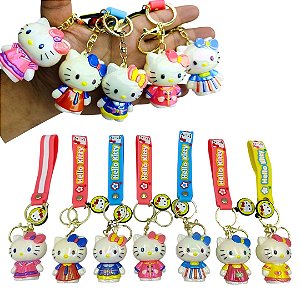 CHAVEIRO HELLO KITTY BRILHANTE - UN - CORES DIVERSAS